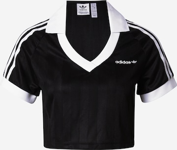 Tricou 'SOCCER' de la ADIDAS ORIGINALS pe negru: față