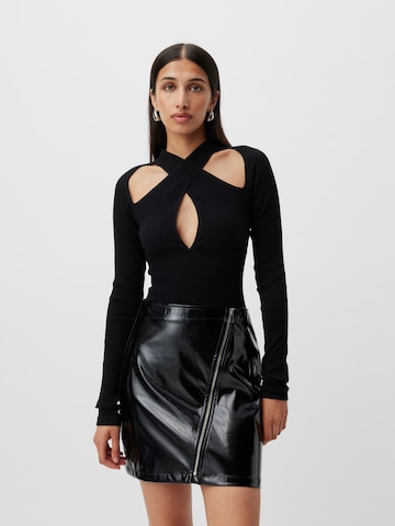 LeGer by Lena Gercke Shirt bodysuit 'Selena' in Black: front