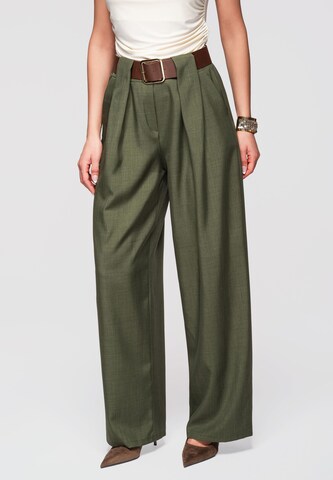 Ombre Wide Leg Hose 'PACP-0101' in Grün