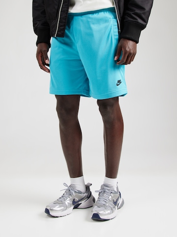 Nike Sportswear Szabványos Nadrág - kék: elől