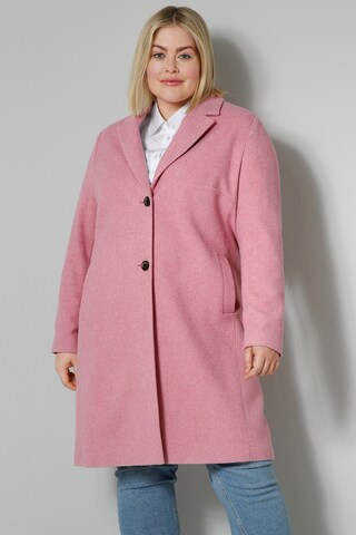 Sara Lindholm Between-Seasons Coat in Pink: front