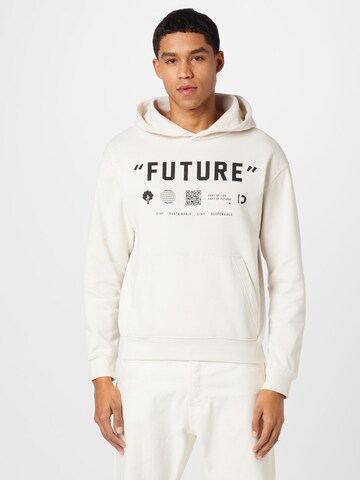 TOM TAILOR DENIM Sweatshirt in Beige: Vorderseite