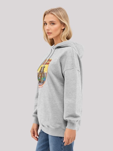 Sweat-shirt 'US National Parks Make Friends At Yellowstone' F4NT4STIC en gris