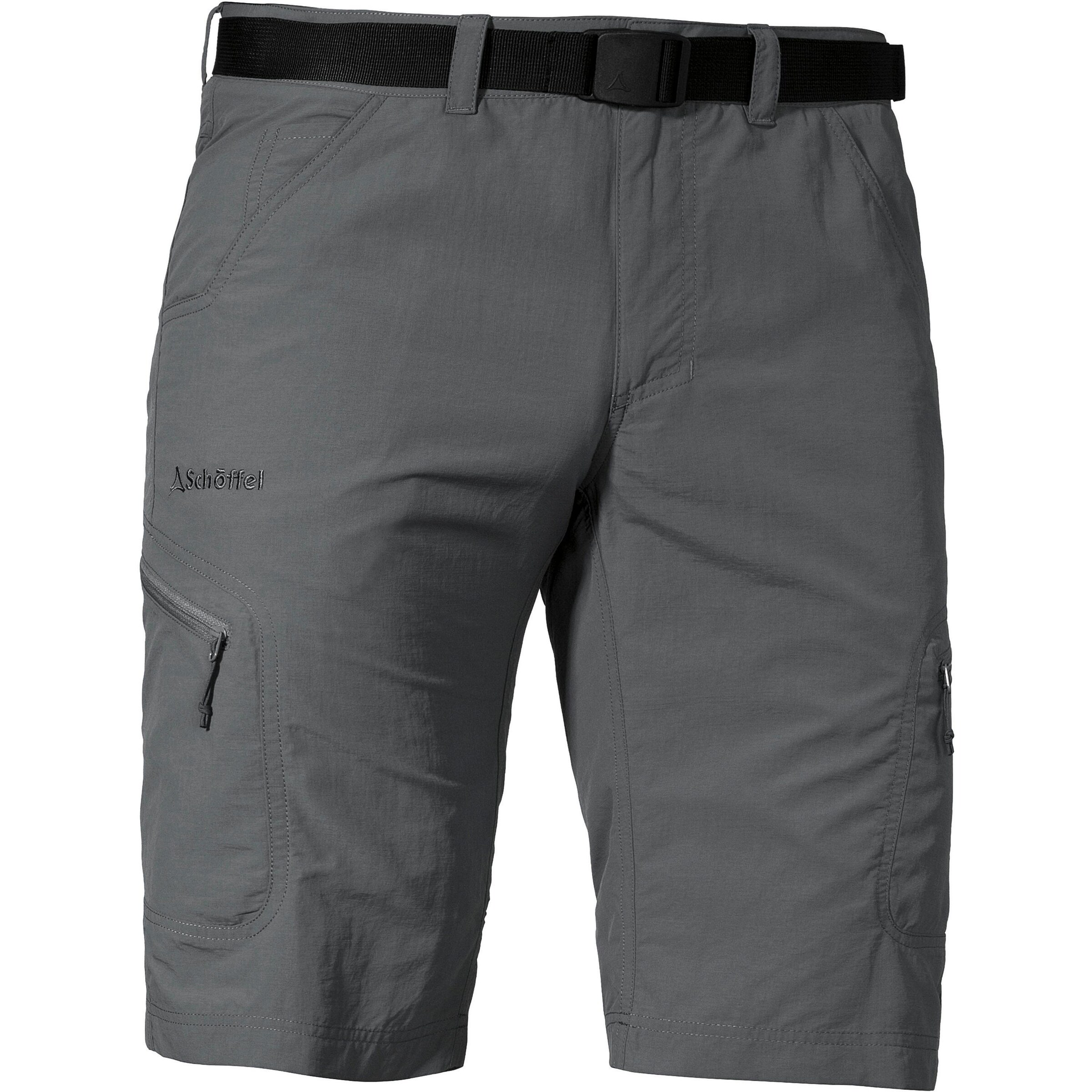 Schöffel Loosefit Outdoorshorts 'Silvaplana2' in Grau: Vorderseite