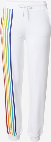 NU-IN Tapered Pants in White: front