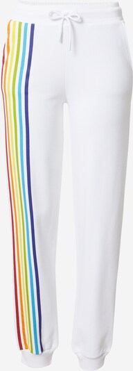 NU-IN Pantalon en mélange de couleurs / blanc, Vue avec produit