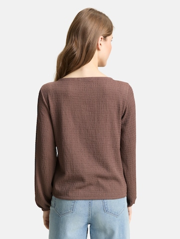 TOM TAILOR DENIM Shirt in Bruin