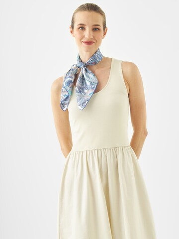 Foulard CODELLO en bleu : devant