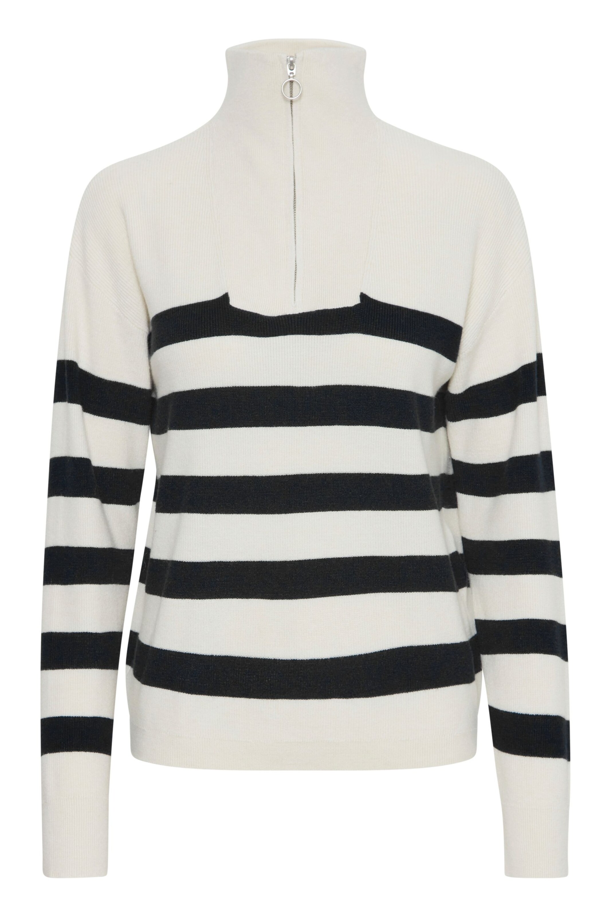 b.young Pullover i sort / hvid, Produktvisning