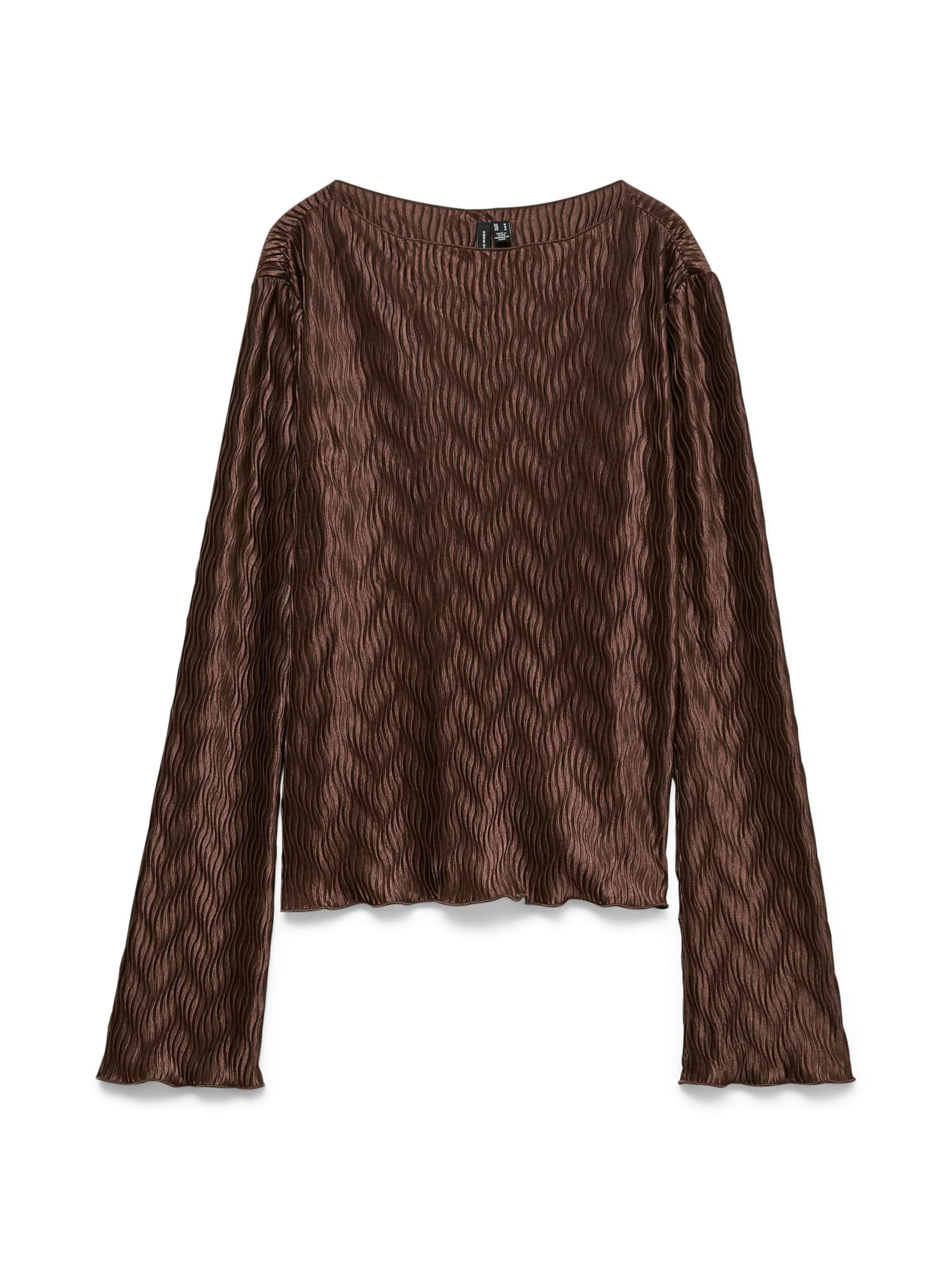 VERO MODA Shirt 'Ruby' in Bruin: voorkant