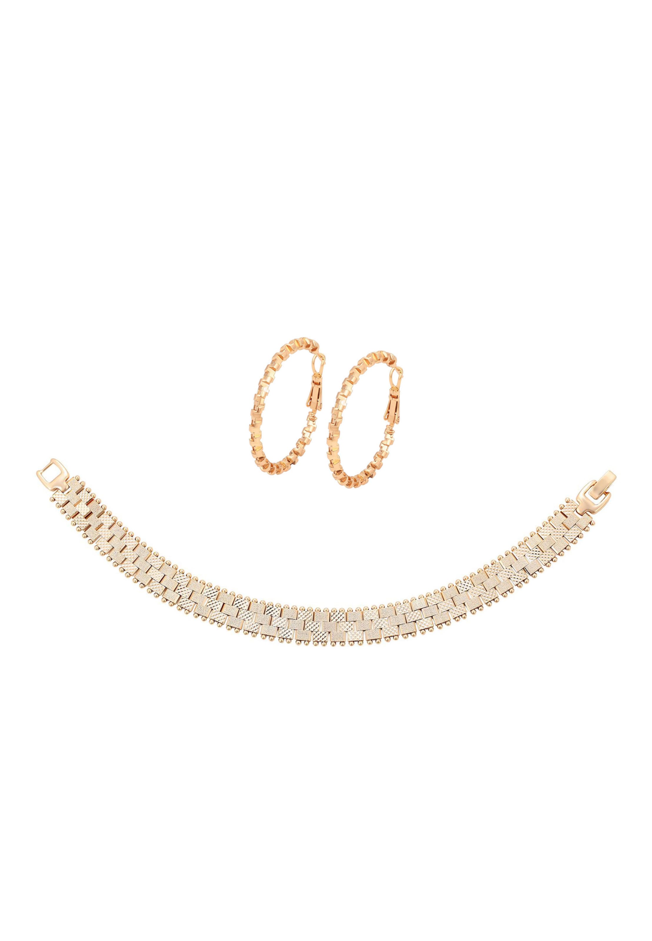 faina - Conjunto de joyería en oro: frente