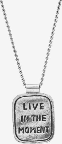 Haze&Glory Necklace 'Wordings' in Silver: front