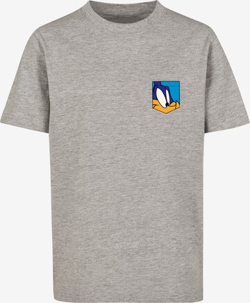 F4NT4STIC Shirt 'Looney Tunes Road Runner Face' in Grey: front