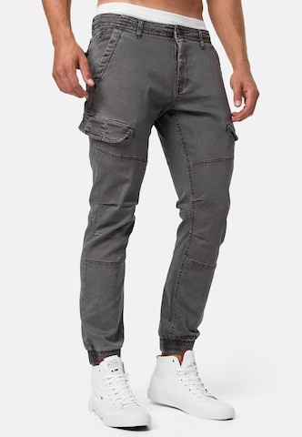 INDICODE JEANS Regular Cargobroek in Grijs