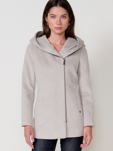 Manteau mi-saison KOROSHI en blanc : devant