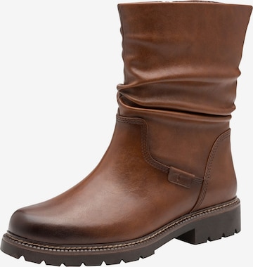 Tamaris Nízké kozačky – hnědá: přední strana