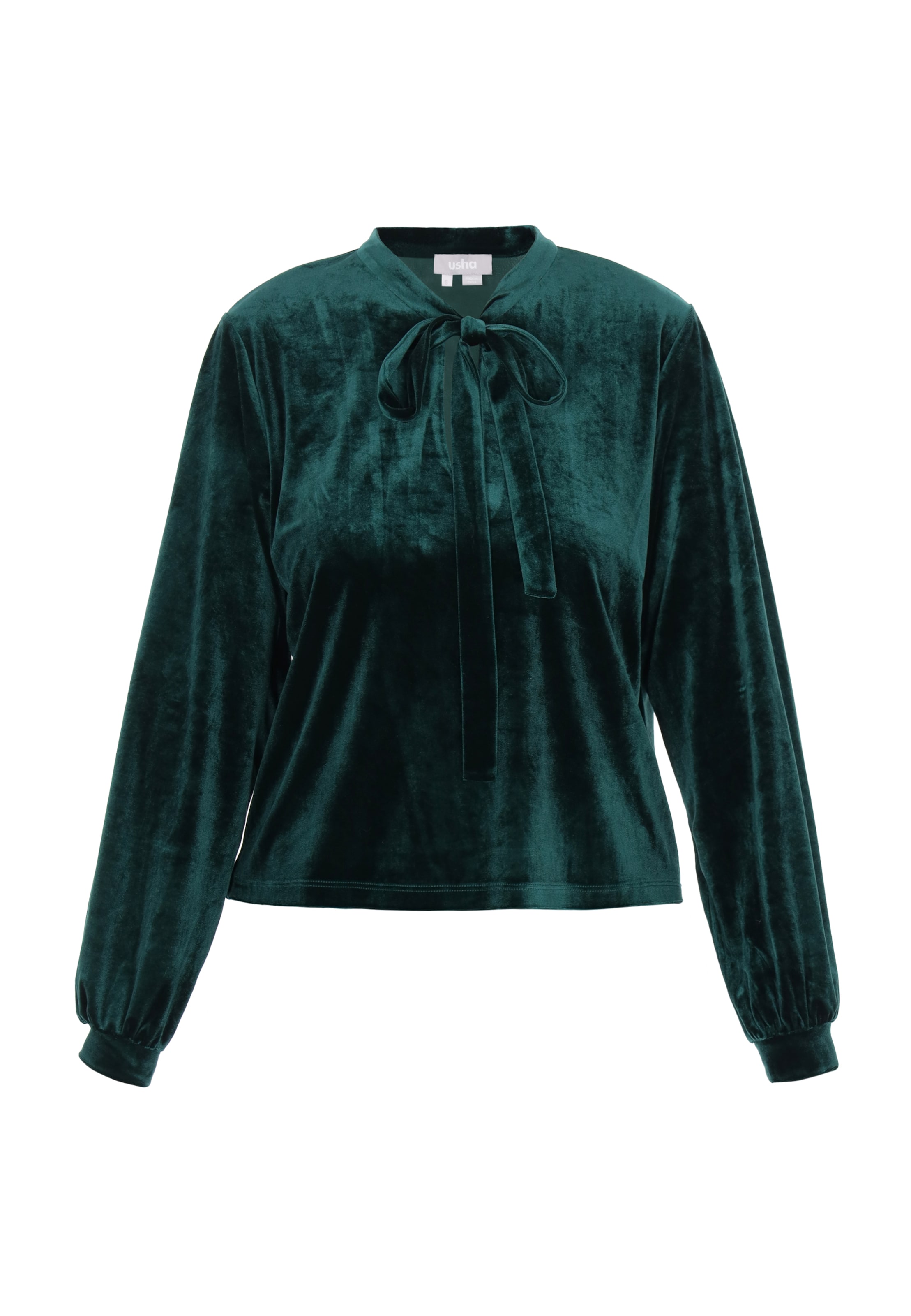 žalia Usha Palaidinė: priekis