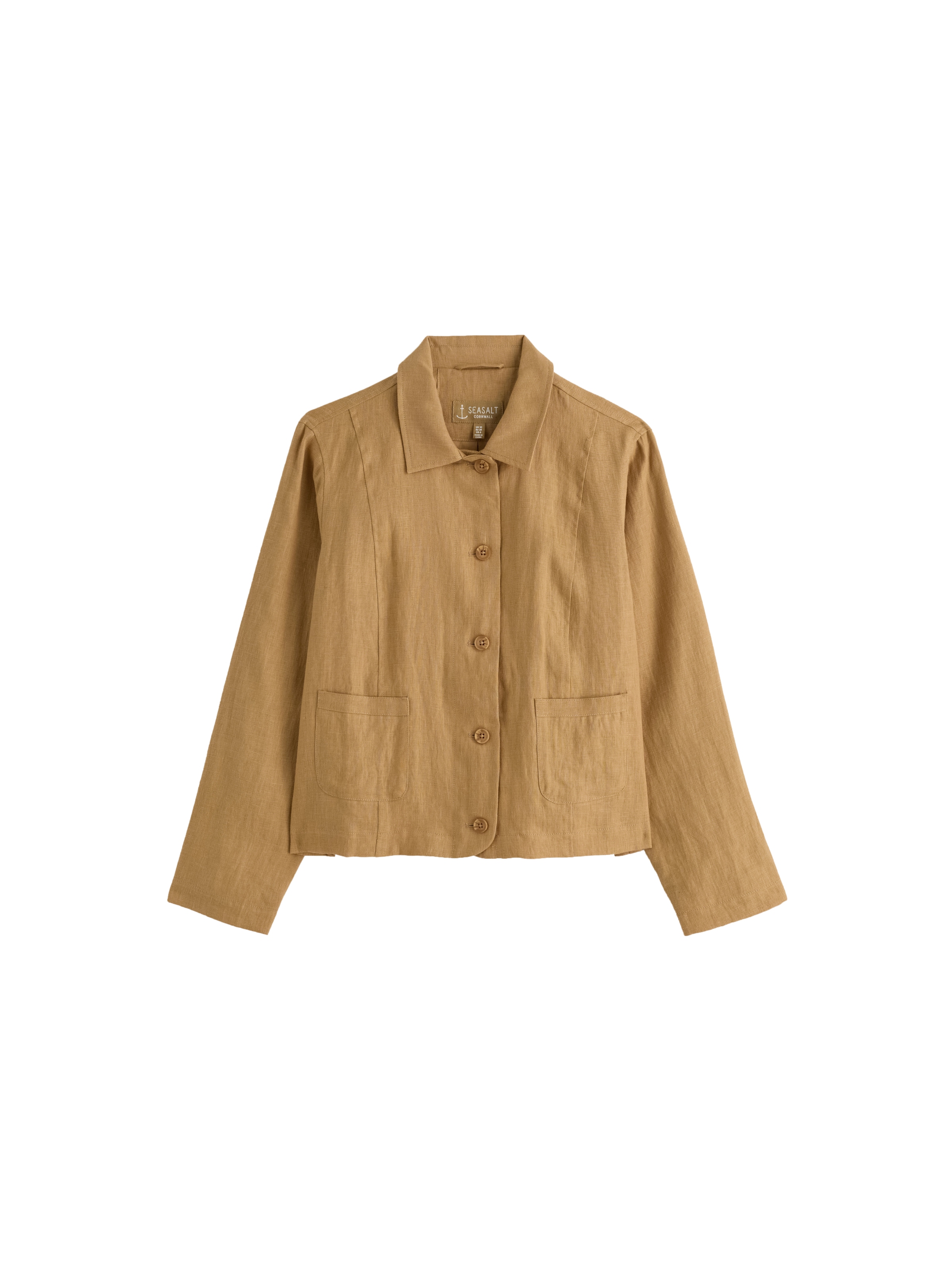 Seasalt Cornwall Between-Season Jacket 'Arame' in Yellow: front