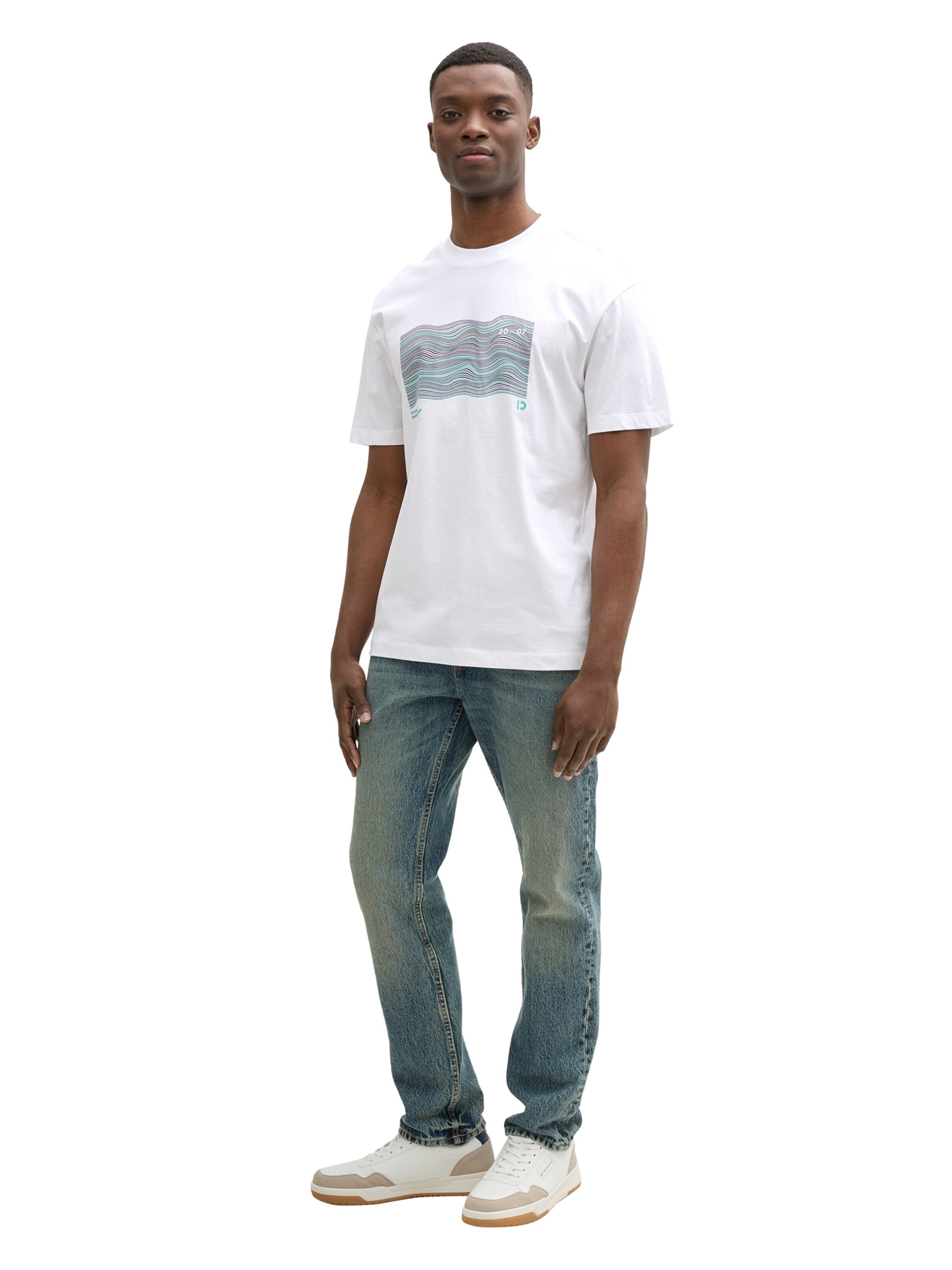 TOM TAILOR DENIM Футболка в Белый