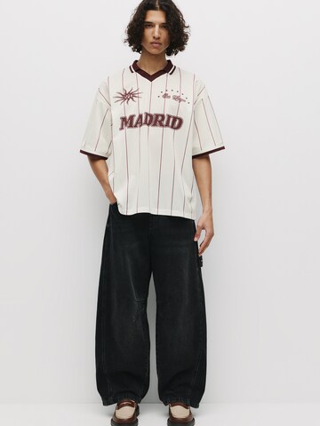 Pull&Bear Bluser & t-shirts 'STWD' i hvid: forside