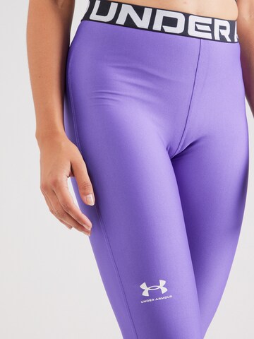 Skinny Pantaloni sportivi 'Authentics' di UNDER ARMOUR in lilla