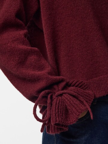 PIECES Sweater 'PCFie' in Red