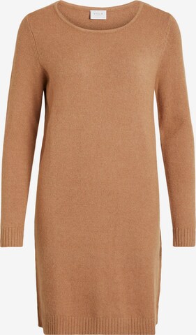 VILA Knitted dress 'Ril' in Brown: front