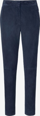 Coupe slim Pantalon Fadenmeister Berlin en bleu : devant