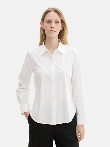 TOM TAILOR - Blusa en blanco: frente