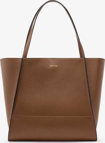 LOTTUSSE Shopper ' Talaia ' in Bruin: voorkant