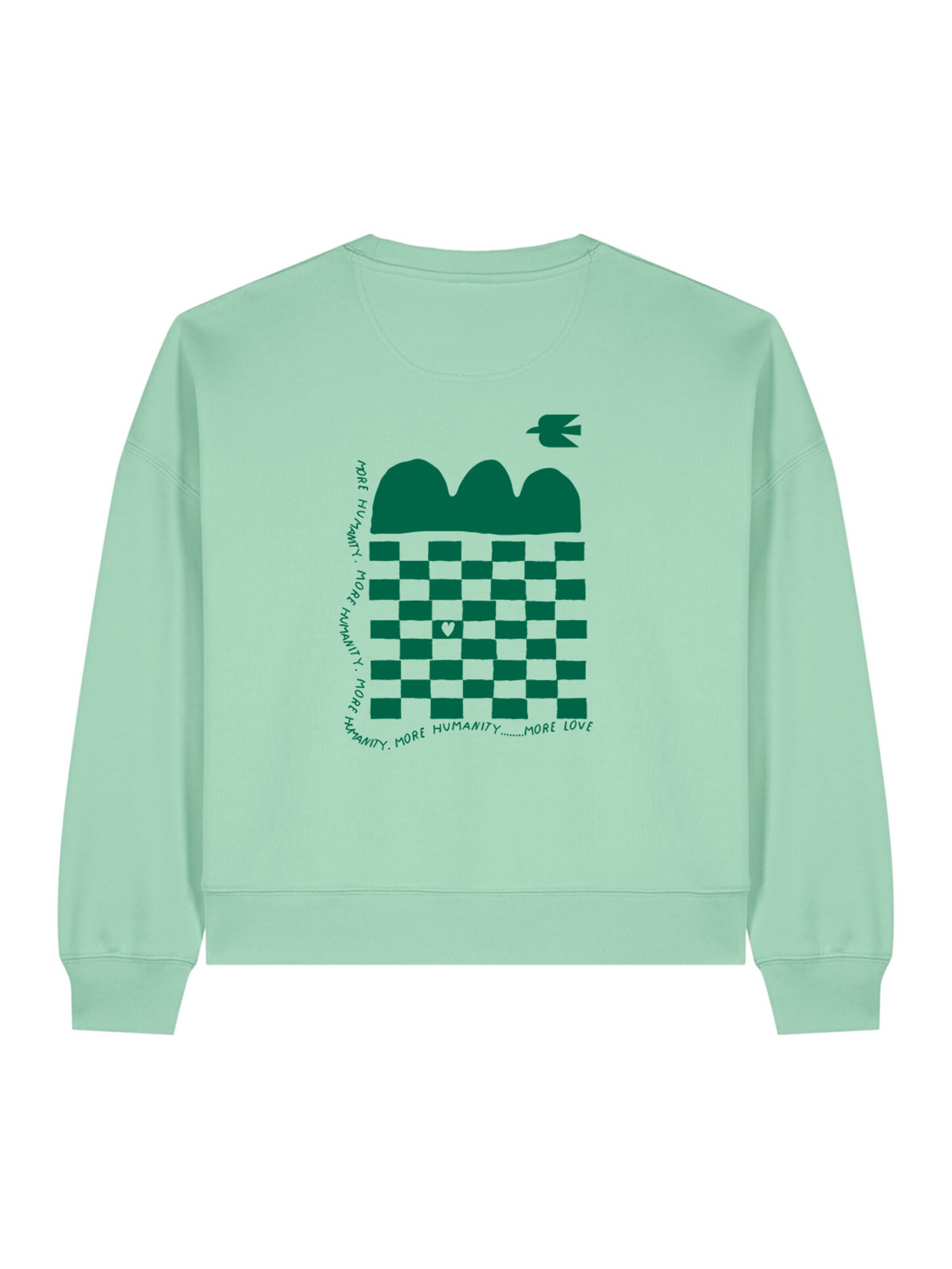 Kultgut Sweater 'More Humanity.' in Green