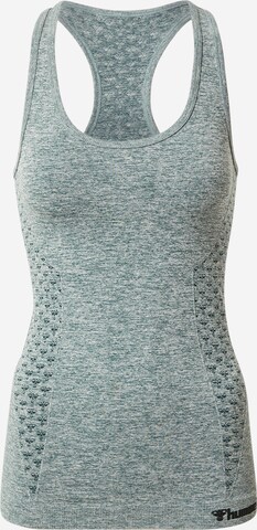 Hummel Sports top in Green: front
