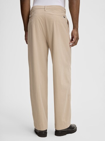 STRELLSON Regular Bandplooibroek ' Ludo ' in Beige