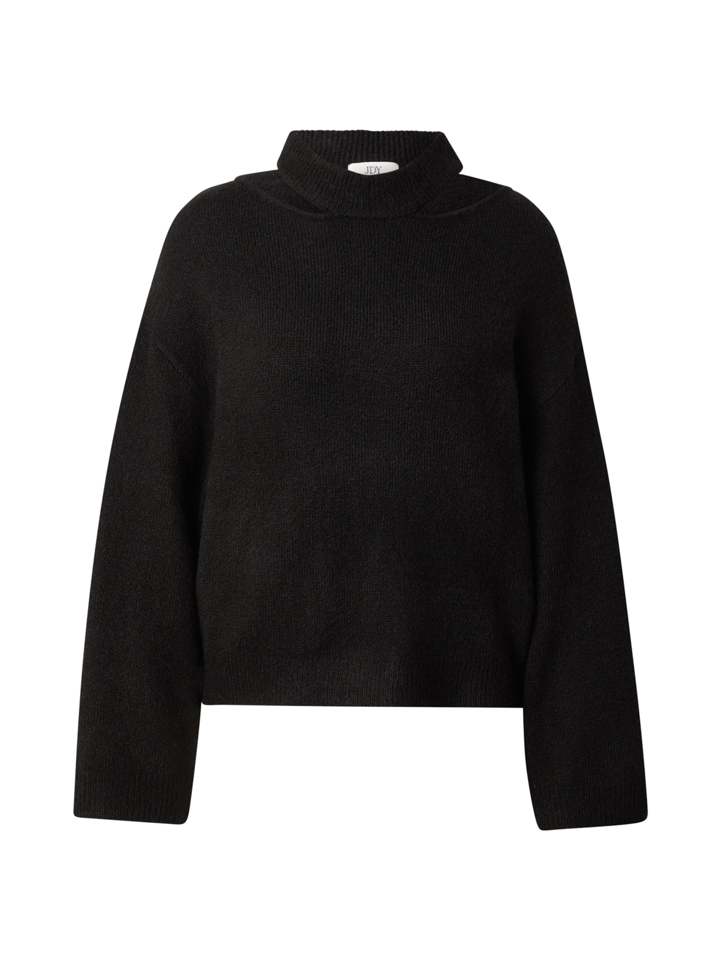 JDY Sweater 'JDYDEBBIE' in Black: front