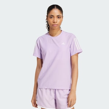ADIDAS PERFORMANCE Functioneel shirt 'Own The Run' in Lila: voorkant