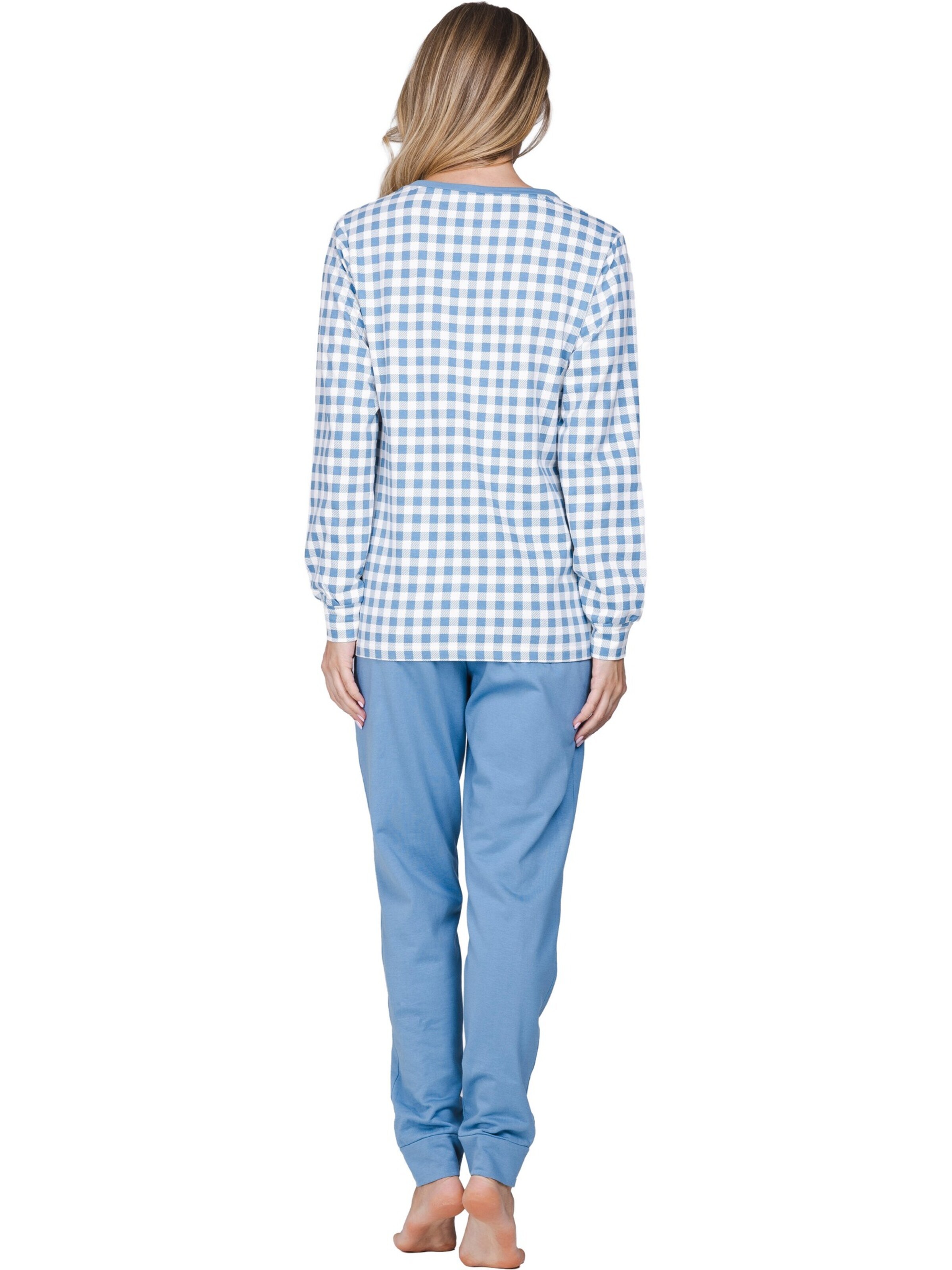 Pyjama 'Blue Cottage' Pastunette en bleu