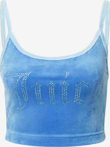 Juicy Couture White Label Top in Blauw: voorkant