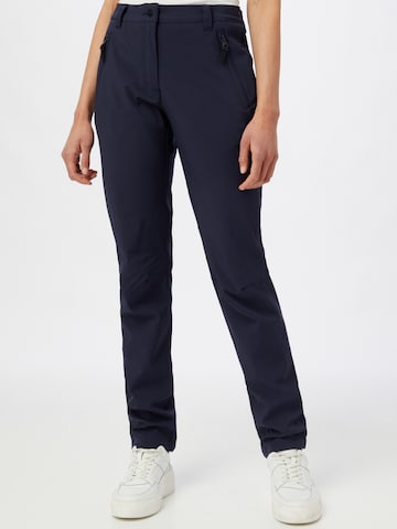 ICEPEAK Slim fit Outdoor trousers 'Athens' in Blue: front