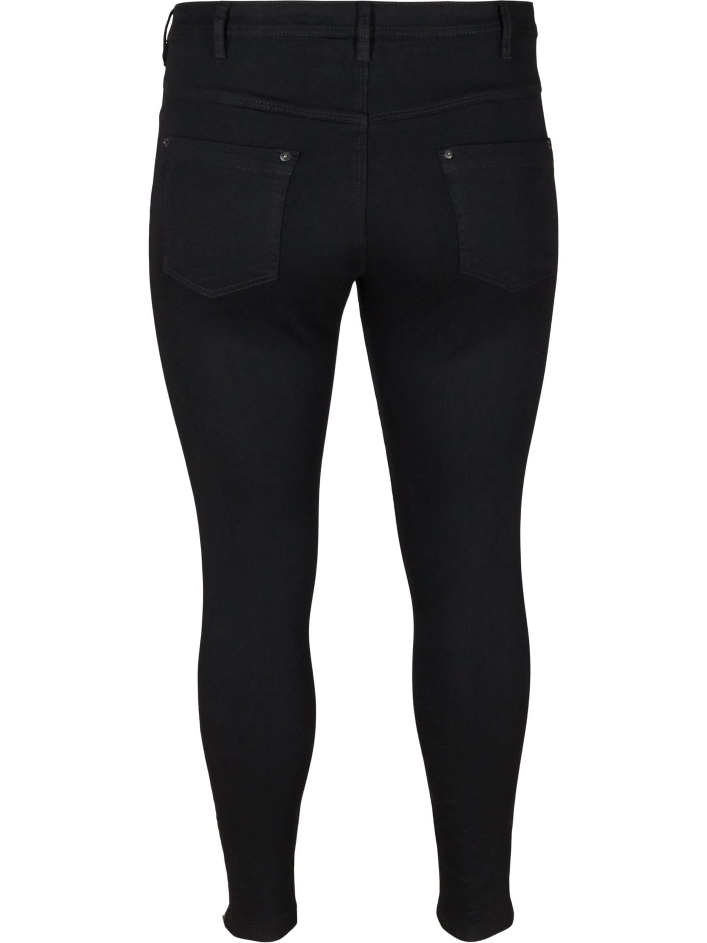 Zizzi Kitsas Teksapüksid 'AMY', värv must