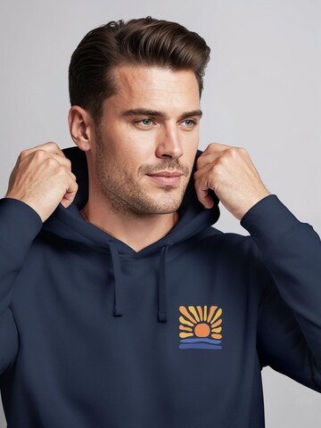 Neverless Sweatshirt 'sunset' in Blau