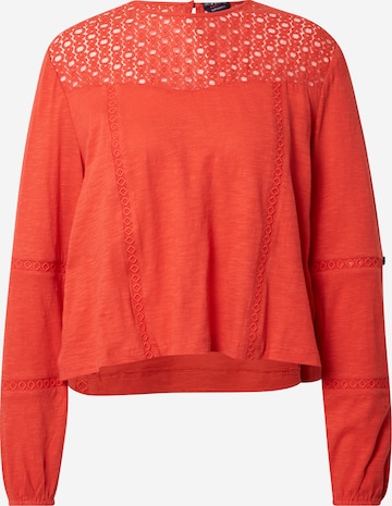 Superdry Bluse 'Detroit' i rød: forside