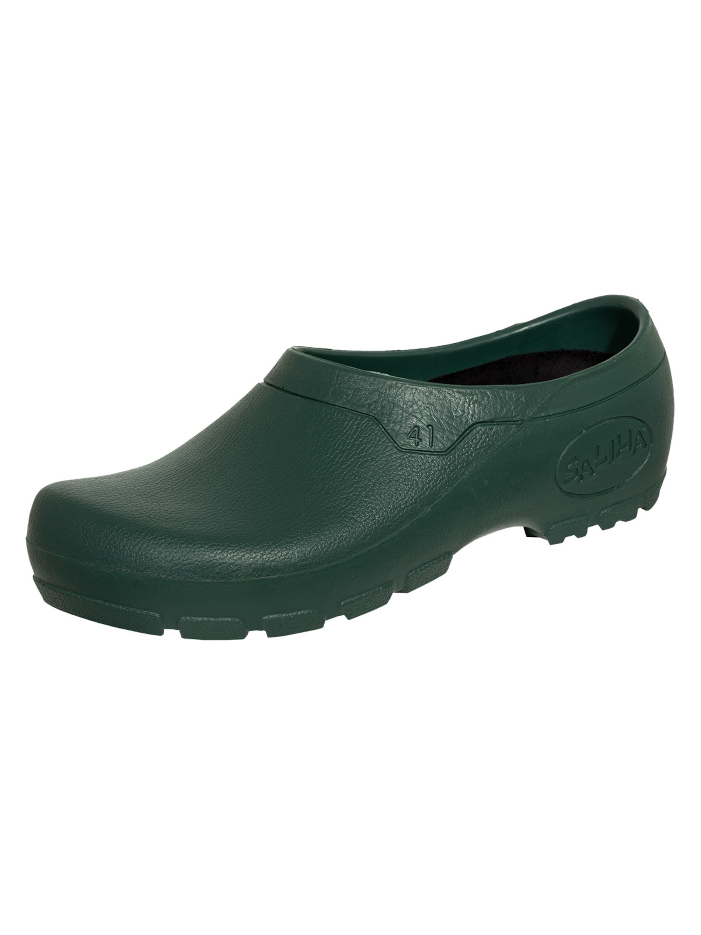 SALIHA Clogs 'Gartenclogs Multi Clog geschlossen' in Green: front