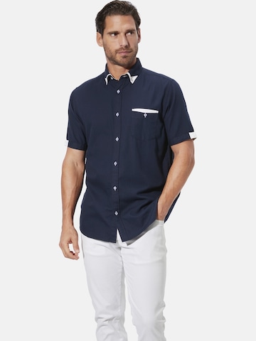 BABISTA Regular fit Overhemd 'Stefzite' in Blauw: voorkant