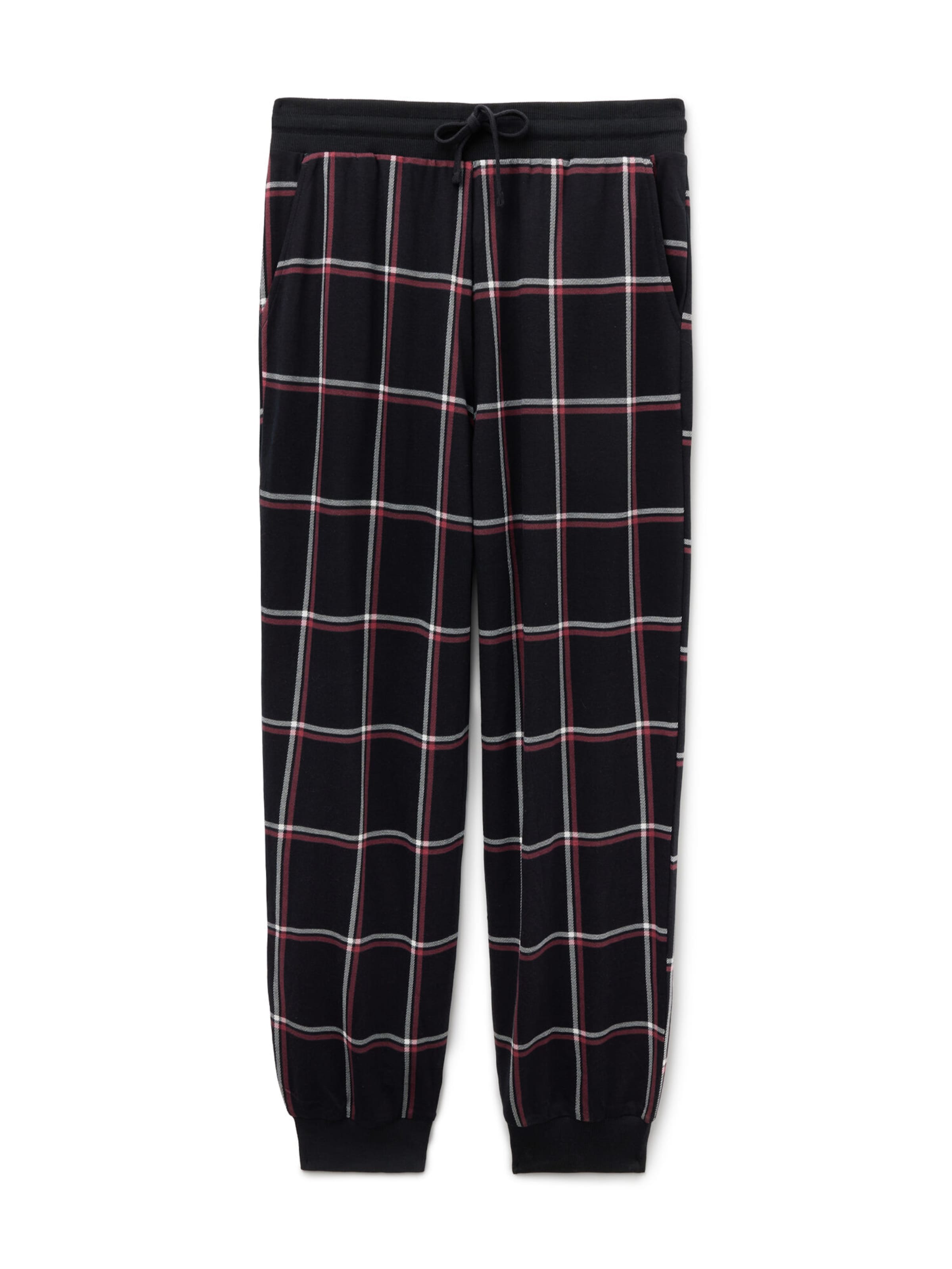 Tezenis Regular Pyjamahose in Schwarz: Vorderseite