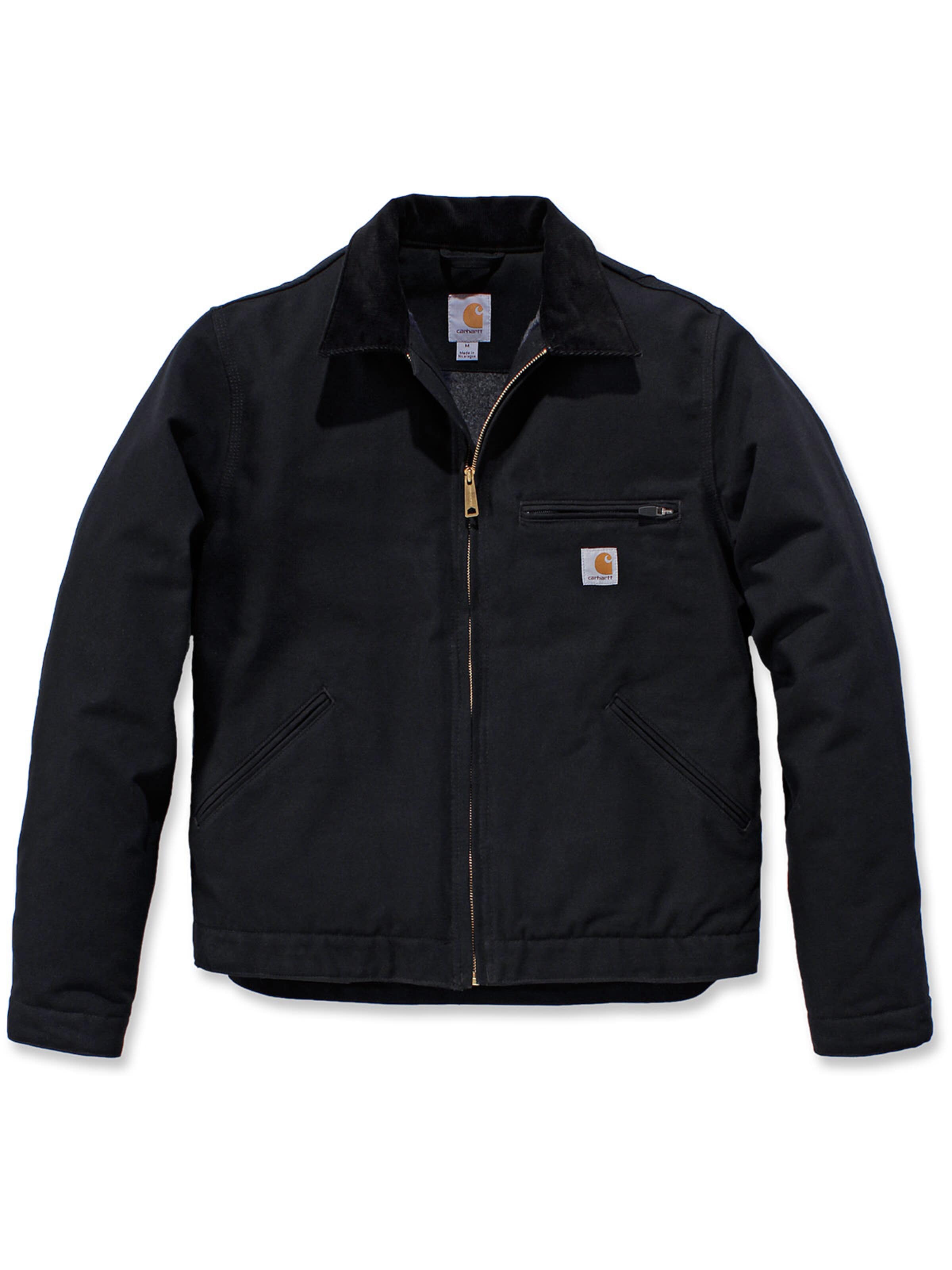 Carhartt WIP Übergangsjacke 'Jacke in schwarz'‌‌‌‌‌‌‌‌ in Schwarz: Vorderseite