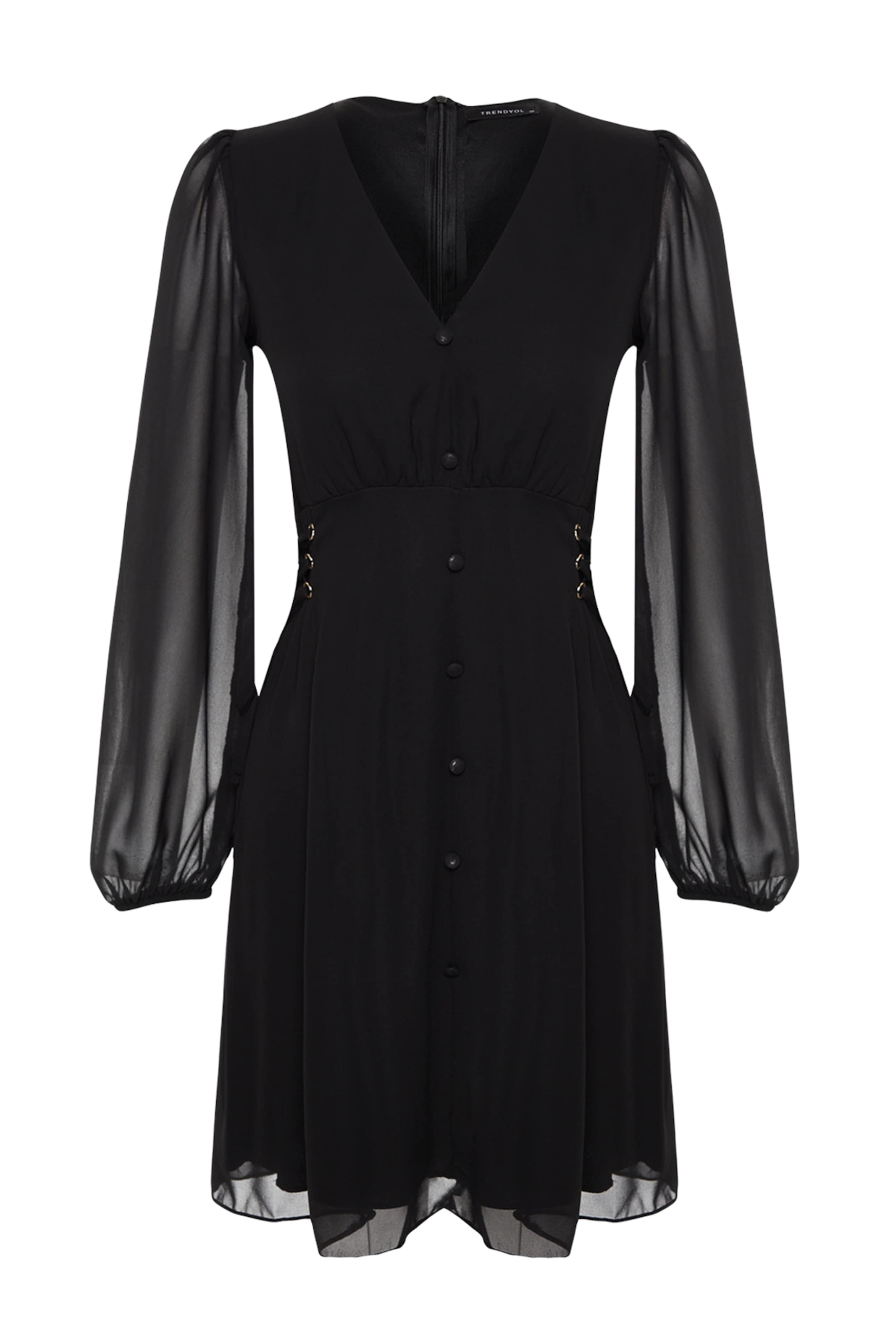 Trendyol - Vestido en negro: frente