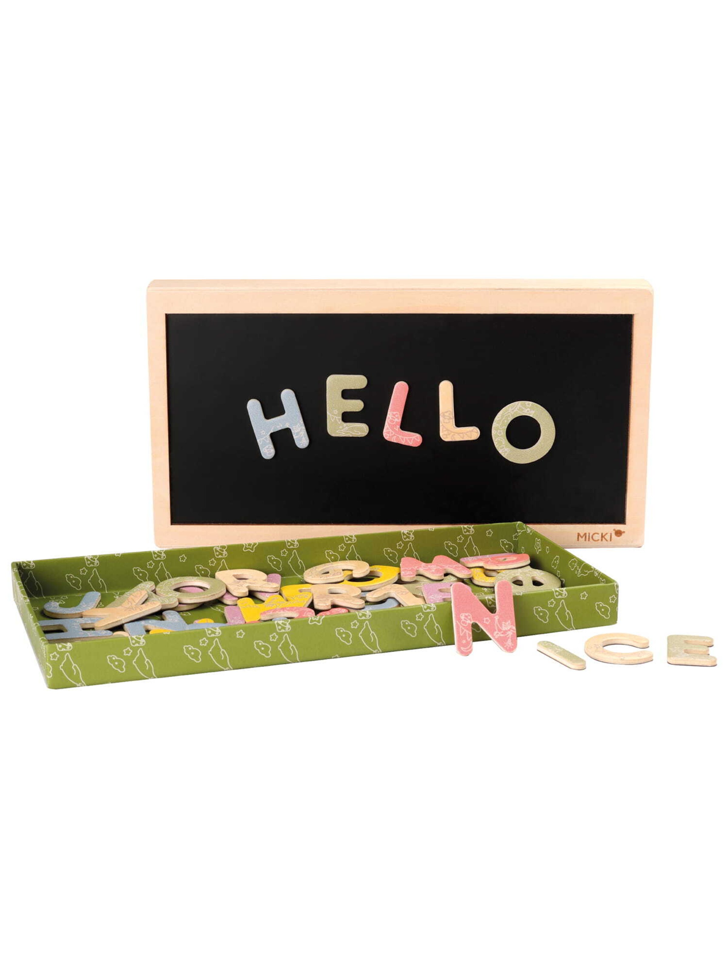 Micki Magnetbuchstaben in Mischfarben: Vorderseite