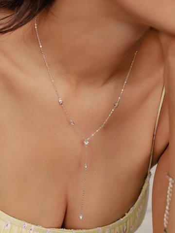 Hey Happiness Necklace 'Cherish' in Silver: front
