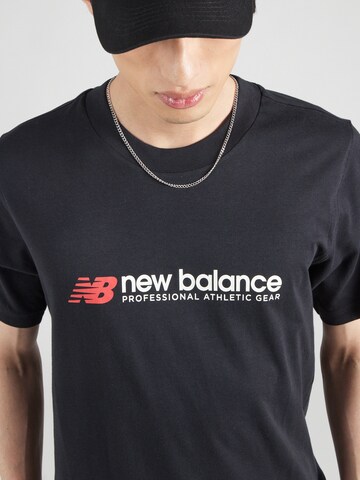 melns new balance T-Krekls