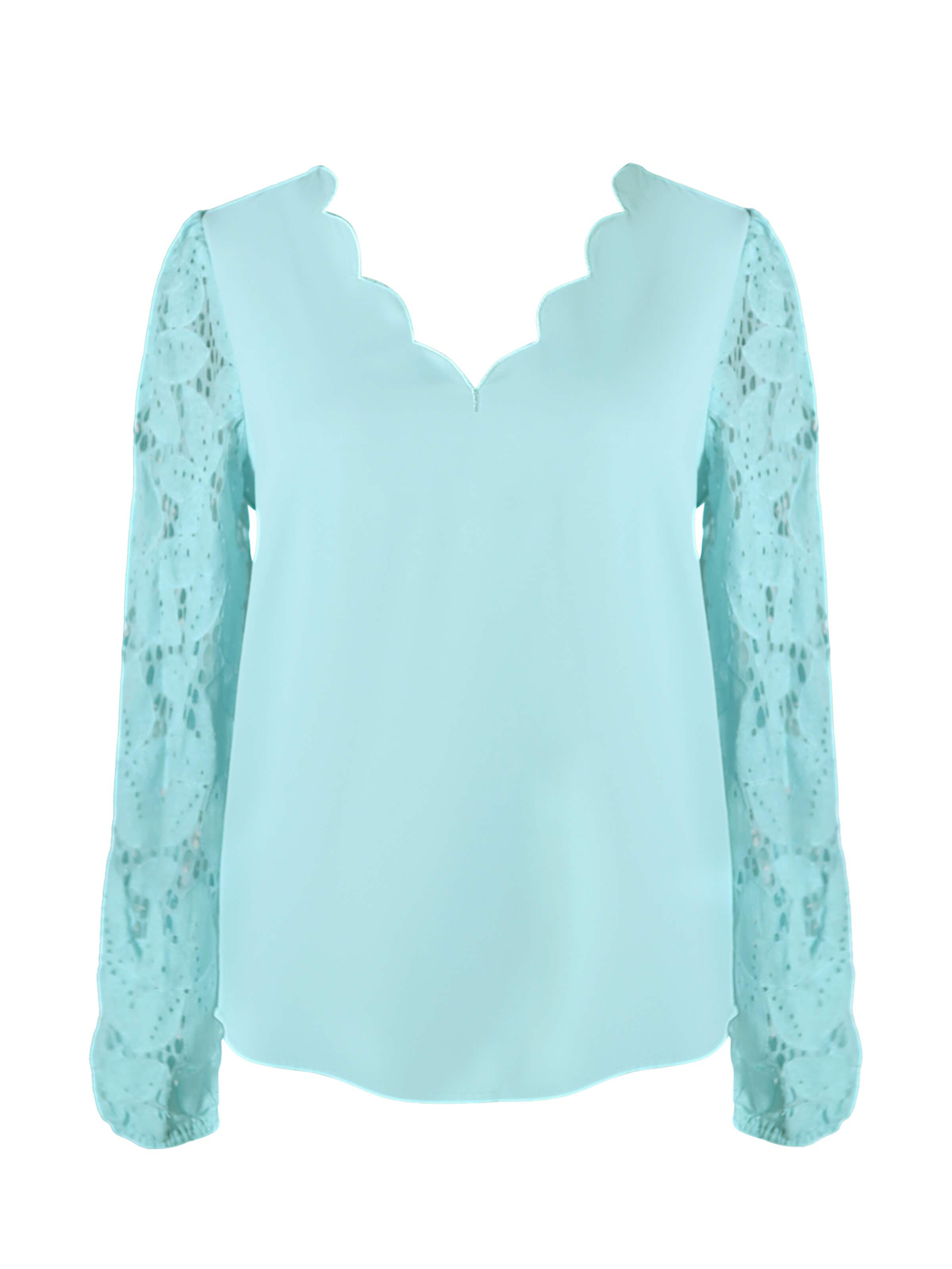 Cupshe Blouse 'Lace' in Green: front